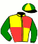 casaque portée par Weissmeier Mlle E. R. jockey du cheval de course MR RIEM, information pmu ZETURF