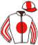 casaque portée par Santiago Mlle D. jockey du cheval de course LA BOBRIDE, information pmu ZETURF casaque portée par Santiago Mlle D. jockey du cheval de course LA BOBRIDE, information pmu ZETURF