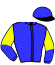 casaque portée par Koubiche Jér. jockey du cheval de course LOOK DU PARCQ, information pmu ZETURF