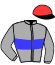 casaque portée par Mekouche Mlle A. jockey du cheval de course HARMONIE TROIS (FR), information pmu ZETURF