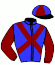 casaque portée par Merille C. jockey du cheval de course DOVER CASTLE, information pmu ZETURF
