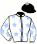 casaque portée par Le Quilleuc S. jockey du cheval de course TALAMANCA, information pmu ZETURF