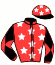 casaque portée par Journiac H. jockey du cheval de course CASBAR METEORA, information pmu ZETURF