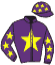 casaque portée par Mendizabal I. jockey du cheval de course KALY DE LA BRUNIE, information pmu ZETURF