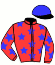 casaque portée par Le Quilleuc S. jockey du cheval de course REVE PAREILLE, information pmu ZETURF