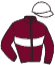 casaque portée par Merille C. jockey du cheval de course PEGGY, information pmu ZETURF