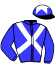casaque portée par Gourdain Ant. jockey du cheval de course DUC D'ALIENOR, information pmu ZETURF