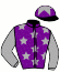 casaque portée par Lauron M. jockey du cheval de course SIXUNION, information pmu ZETURF casaque portée par Lauron M. jockey du cheval de course SIXUNION, information pmu ZETURF
