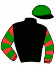 casaque portée par Grasset M. jockey du cheval de course IRON BOCAIN, information pmu ZETURF