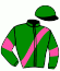 casaque portée par Terry C. jockey du cheval de course CIRRUS D'EB (FR), information pmu ZETURF