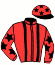 casaque portée par Hurel J. Y. jockey du cheval de course GRIZZLI (FR), information pmu ZETURF