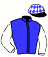 casaque portée par Clozier F. jockey du cheval de course INTUITIF BOY (FR), information pmu ZETURF