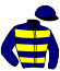 casaque portée par Lerenard A. jockey du cheval de course EDI JOSSELYN (FR), information pmu ZETURF