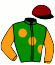 casaque portée par Bernard Mlle M. jockey du cheval de course FARO A LAGRIMODI (AR), information pmu ZETURF