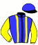 casaque portée par Grosjean J. jockey du cheval de course HAOUDA DE NIELLANS (AR), information pmu ZETURF