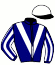 casaque portée par Franzel L. jockey du cheval de course ERONIMO (AQ), information pmu ZETURF