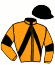 casaque portée par Clozier F. jockey du cheval de course ESPIT CHUPITOS (FR), information pmu ZETURF