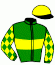 casaque portée par Abrivard M. jockey du cheval de course HERMINE GRIFF (FR), information pmu ZETURF
