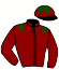 casaque portée par Urbano Aguero Lui. jockey du cheval de course L'IMPROBABLE, information pmu ZETURF