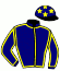 casaque portée par Brossard N. R. jockey du cheval de course HEROS DE BEAUCAMP, information pmu ZETURF