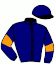 casaque portée par Behocaray Max. jockey du cheval de course AYATI DE L'ORME, information pmu ZETURF