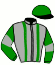 casaque portée par Laigron Ax. jockey du cheval de course FIRST GEMA, information pmu ZETURF
