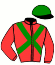 casaque portée par Eon Mlle M. jockey du cheval de course EVAMIS, information pmu ZETURF