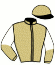 casaque portée par Brunelli Mlle M. jockey du cheval de course KASHGAR, information pmu ZETURF