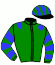 casaque portée par Mendizabal I. jockey du cheval de course SELLY, information pmu ZETURF