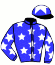 casaque portée par Cabre J. jockey du cheval de course ZAMER (AR), information pmu ZETURF