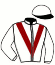 casaque portée par Cadel C. jockey du cheval de course ARENAS DE SANPEDRO, information pmu ZETURF
