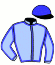 casaque portée par Brossard N. R. jockey du cheval de course IOLE VIERVIL, information pmu ZETURF
