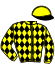 casaque portée par Marty F. jockey du cheval de course ISLAND WIND, information pmu ZETURF