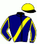 casaque portée par Brossard N. R. jockey du cheval de course JEDI NARCY, information pmu ZETURF