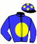 casaque portée par Velon Mlle M. jockey du cheval de course BEAUTIFUL STRANGER, information pmu ZETURF
