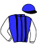 casaque portée par Criado M. jockey du cheval de course IL PRINCIPINO, information pmu ZETURF