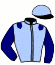 casaque portée par Brossard N. R. jockey du cheval de course IMPULSIF D'AVENIR, information pmu ZETURF