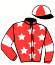 casaque portée par Bordenave J. jockey du cheval de course KOFFY STAR, information pmu ZETURF