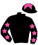 casaque portée par Gutierrez Val A. jockey du cheval de course DON FALCO, information pmu ZETURF