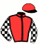 casaque portée par Lebeau Mlle L. jockey du cheval de course CATAPUM, information pmu ZETURF