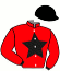 casaque portée par Brunelli Mlle M. jockey du cheval de course LA FLACA, information pmu ZETURF