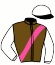 casaque portée par Foulon M. jockey du cheval de course OLANA, information pmu ZETURF