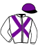 casaque portée par Seguy V. jockey du cheval de course SELLY, information pmu ZETURF