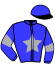 casaque portée par Raffin E. jockey du cheval de course IRIA METIS, information pmu ZETURF casaque portée par Raffin E. jockey du cheval de course IRIA METIS, information pmu ZETURF