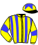 casaque portée par Guedj-gay G. jockey du cheval de course TURN CARTWHEELS, information pmu ZETURF