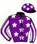 casaque portée par Laloum S. jockey du cheval de course KYRA DE PERVENCHE, information pmu ZETURF