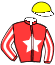 casaque portée par De Giles F. jockey du cheval de course SON ON FIRE, information pmu ZETURF