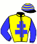 casaque portée par Dumouch Th. jockey du cheval de course JEAN DE GASCOGNE, information pmu ZETURF