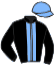 casaque portée par Marty F. jockey du cheval de course GAUCHO DE HOUELLE, information pmu ZETURF