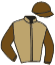 casaque portée par Haret Mlle A. jockey du cheval de course GRAZIA DU BELLAY, information pmu ZETURF